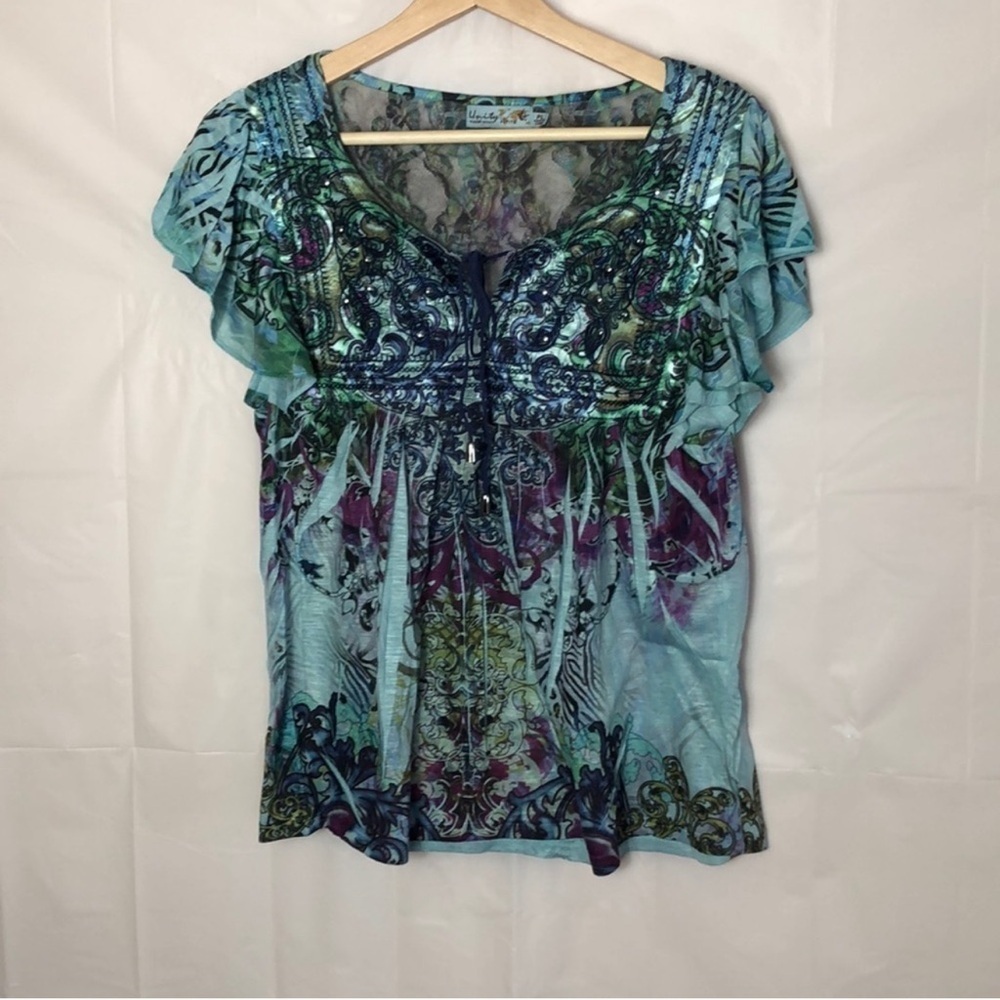 Unity World Wear Petite Butterfly Sleeves Large Petite